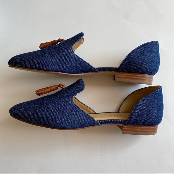 NWOB Talbots Denim Flats - Picture 3 of 6